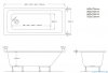 Schedpol Schedline Milos wanna prostokątna 140x70 cm 3WSP.M1P-14070